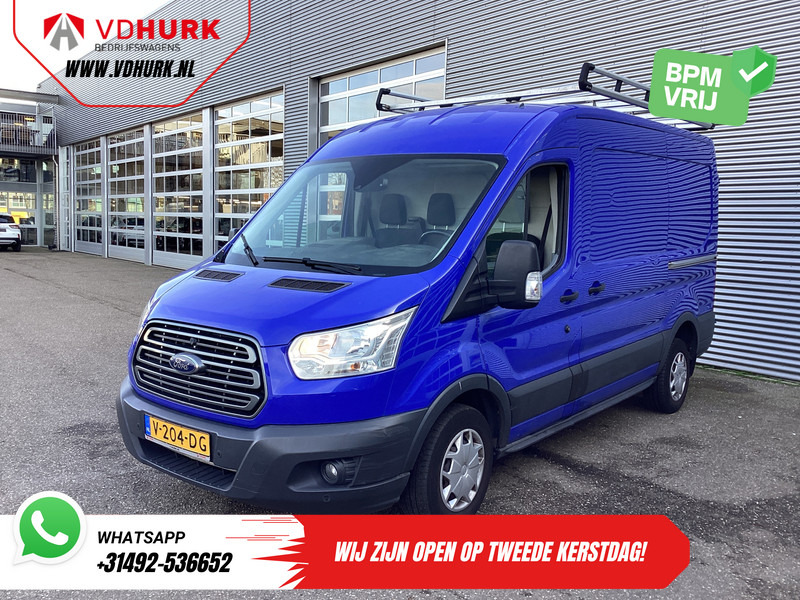 Furgoneta pequeña Ford Transit 2.0 TDCI 130 pk L2H2 Trend NL Auto/ 2xSchuifdeur/ Imperaal + Ladder/ Inrichting/ Cruise/ Camera/ Trekhaak/ PDC/ Airco: foto 7