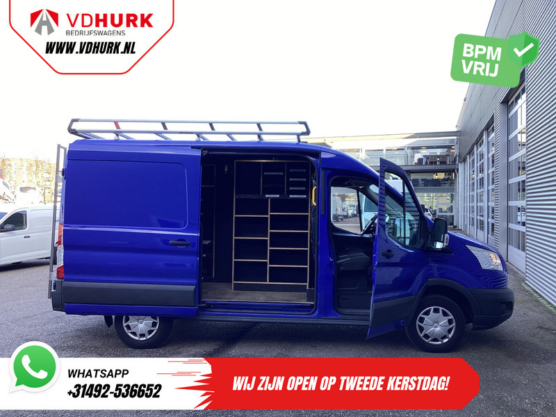 Furgoneta pequeña Ford Transit 2.0 TDCI 130 pk L2H2 Trend NL Auto/ 2xSchuifdeur/ Imperaal + Ladder/ Inrichting/ Cruise/ Camera/ Trekhaak/ PDC/ Airco: foto 6