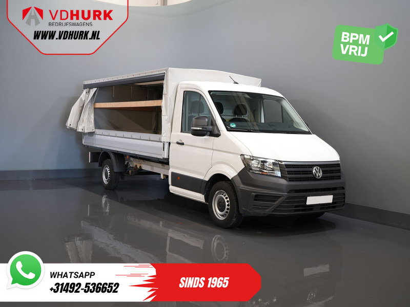 Furgoneta caja abierta Volkswagen Crafter 35 2.0 TDI 180 pk DSG Aut. BPM VRIJ! 430x203 Open laadbak/ Schuifzeil/ Huif/ Climate/ Adapt. Cruise/ Camera/ Carplay: foto 9