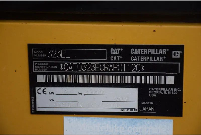 Excavadora de cadenas Caterpillar 323E-stock id2: foto 11