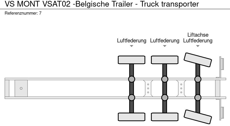 Semirremolque portavehículos VS MONT VSAT02  -Belgische Trailer - Truck transporter: foto 15