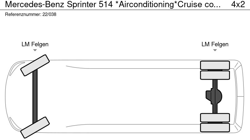 Furgoneta caja cerrada Mercedes-Benz Sprinter 514 *Airconditioning*Cruise control*Zijwindassistent*laadbrug: foto 12