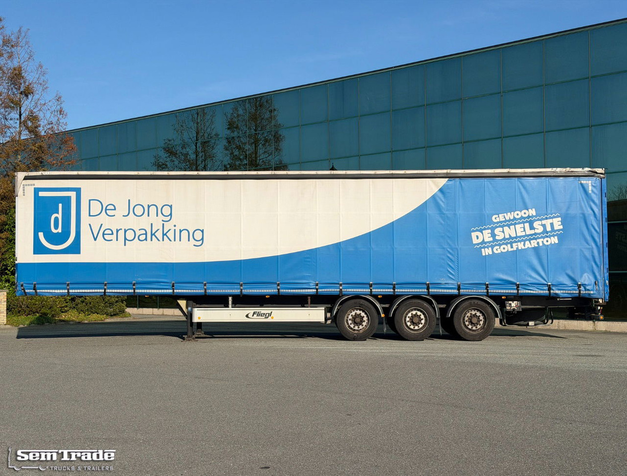 Fliegl SDS 350 Lift Axle Disc Brakes Sliding Sides + Roof TOP Condition - Semirremolque lona: foto 2 Fliegl SDS 350 Lift Axle Disc Brakes Sliding Sides + Roof TOP Condition - Semirremolque lona: foto 2