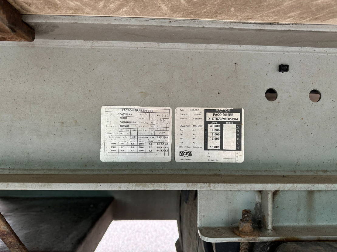 Semirremolque frigorífico Pacton 3 AS Nieuwe APK VAN Beurden BAK Thermo King SL400e BPW Assen Schijfremmen: foto 20