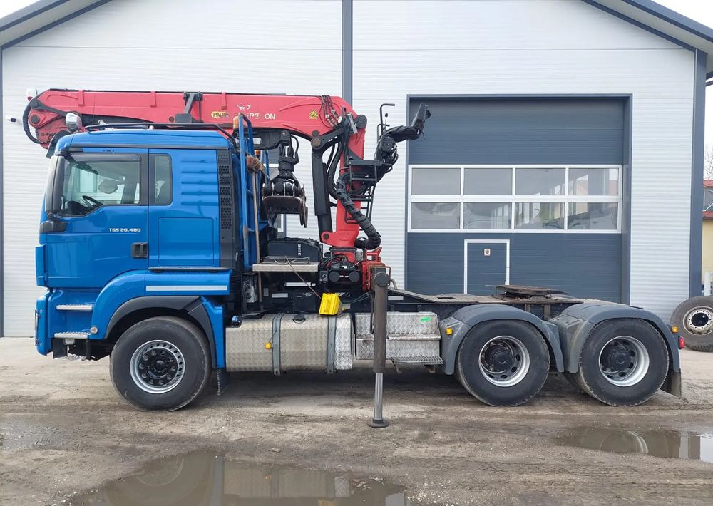 MAN TGS 26-480 6x4 do drewna PALFINGER Epsilon S 270L83 - Cabeza tractora: foto 2 MAN TGS 26-480 6x4 do drewna PALFINGER Epsilon S 270L83 - Cabeza tractora: foto 2