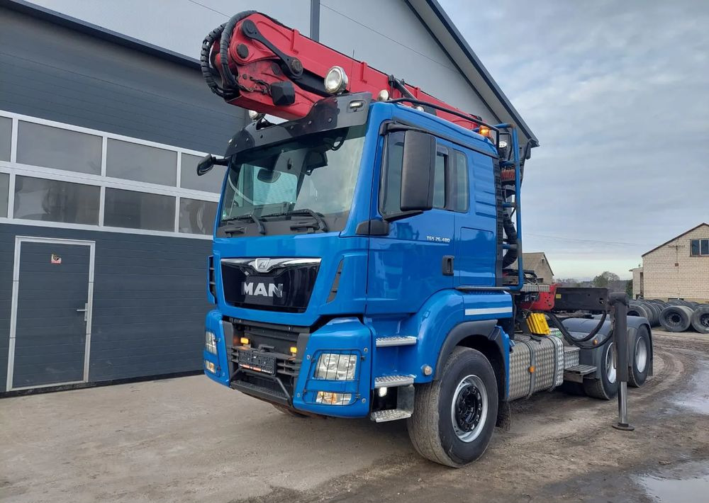 MAN TGS 26-480 6x4 do drewna PALFINGER Epsilon S 270L83 - Cabeza tractora: foto 5 MAN TGS 26-480 6x4 do drewna PALFINGER Epsilon S 270L83 - Cabeza tractora: foto 5