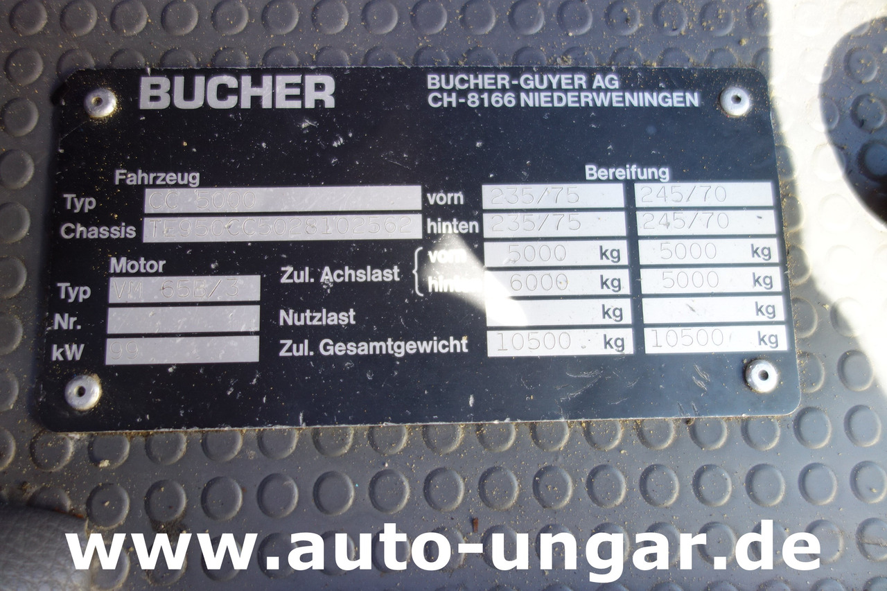 Barredora vial BUCHER CityCat CC5000 Schienenreiniger Kehrmaschine RailRoad Zweiweg: foto 19