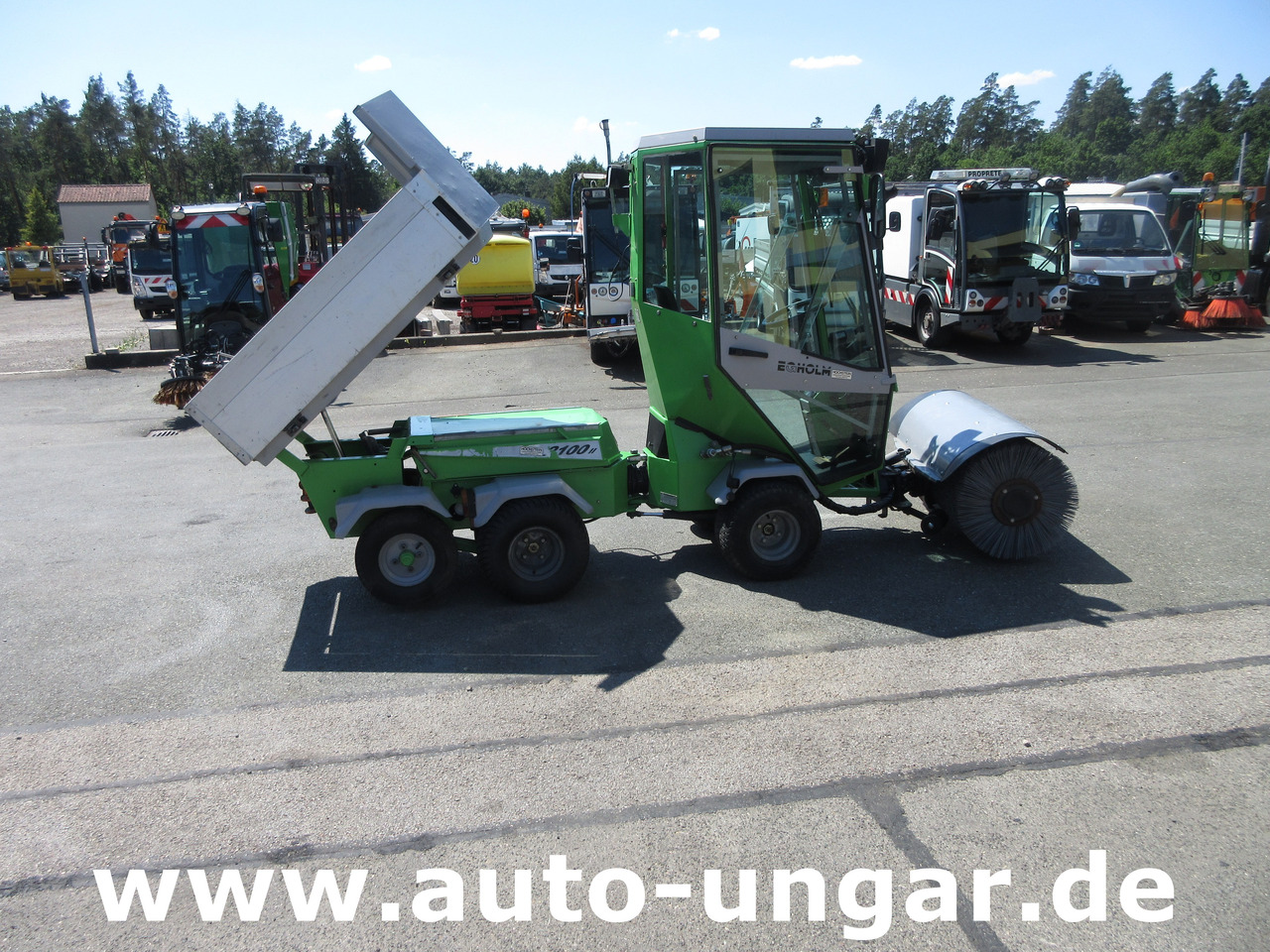 Tractor municipal Egholm Nilfisk 2100 Powerflex 4x4 Kipper AHK Hydraulik Bürste Winterdienst: foto 9
