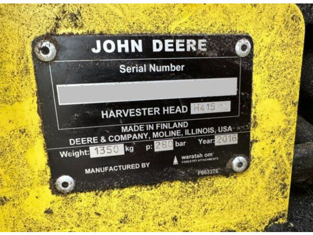 John Deere 1470E 6W +(2016) H415 - Cabezal talador: foto 5 John Deere 1470E 6W +(2016) H415 - Cabezal talador: foto 5