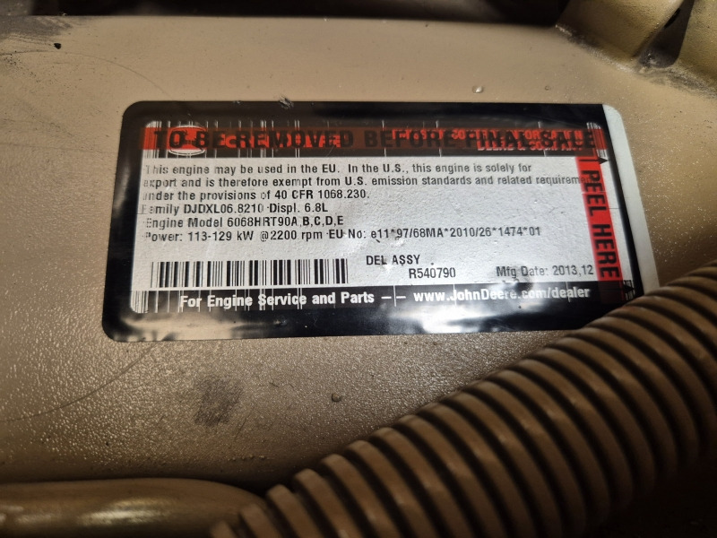 Motor para Maquinaria agrícola nuevo John Deere 6068HRT90 Engine (Agri): foto 11 Motor para Maquinaria agrícola nuevo John Deere 6068HRT90 Engine (Agri): foto 11