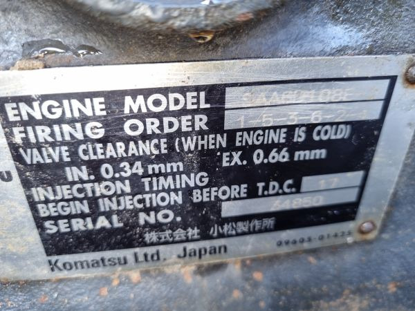 Komatsu SAA6D108E PC300-6 Engine (Plant) - Motor para Maquinaria de construcción: foto 2 Komatsu SAA6D108E PC300-6 Engine (Plant) - Motor para Maquinaria de construcción: foto 2