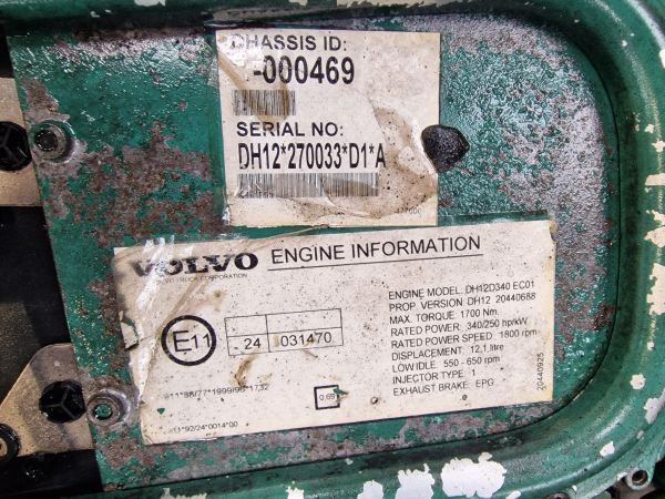 Volvo DH12D340 EC01 Engine (Bus) - Motor: foto 2 Volvo DH12D340 EC01 Engine (Bus) - Motor: foto 2