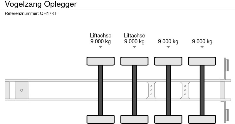 Semirremolque plataforma/ Caja abierta Vogelzang Oplegger: foto 9 Semirremolque plataforma/ Caja abierta Vogelzang Oplegger: foto 9