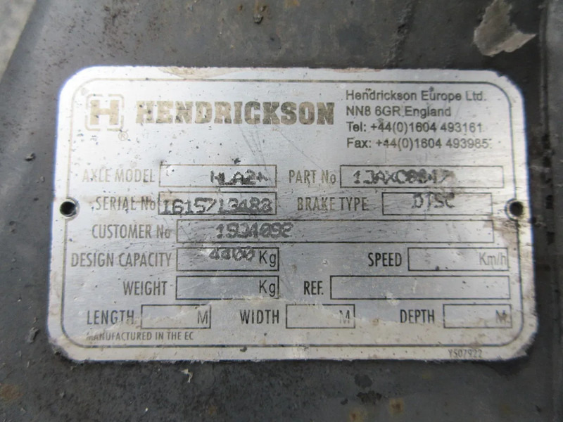 DAF 1934092 FTP 4,4 TONS SLEEP AS DAF XF CF EURO 6 - Eje y piezas para Camión: foto 5 DAF 1934092 FTP 4,4 TONS SLEEP AS DAF XF CF EURO 6 - Eje y piezas para Camión: foto 5