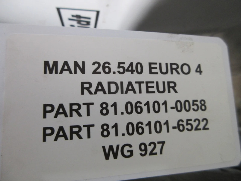 MAN 81.06101-0058 // 81.06101-6522 RADIATEUR MAN 26.540 EURO 5 - Radiador para Camión: foto 5 MAN 81.06101-0058 // 81.06101-6522 RADIATEUR MAN 26.540 EURO 5 - Radiador para Camión: foto 5