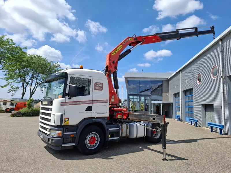 Scania 124G-420 / RETARDER / PALFINGER PK32080 / DOUBLE TANK / AIRCO / GOOD CONDITION / MANUAL / EURO-3 / 2004 - Camión grúa: foto 2 Scania 124G-420 / RETARDER / PALFINGER PK32080 / DOUBLE TANK / AIRCO / GOOD CONDITION / MANUAL / EURO-3 / 2004 - Camión grúa: foto 2
