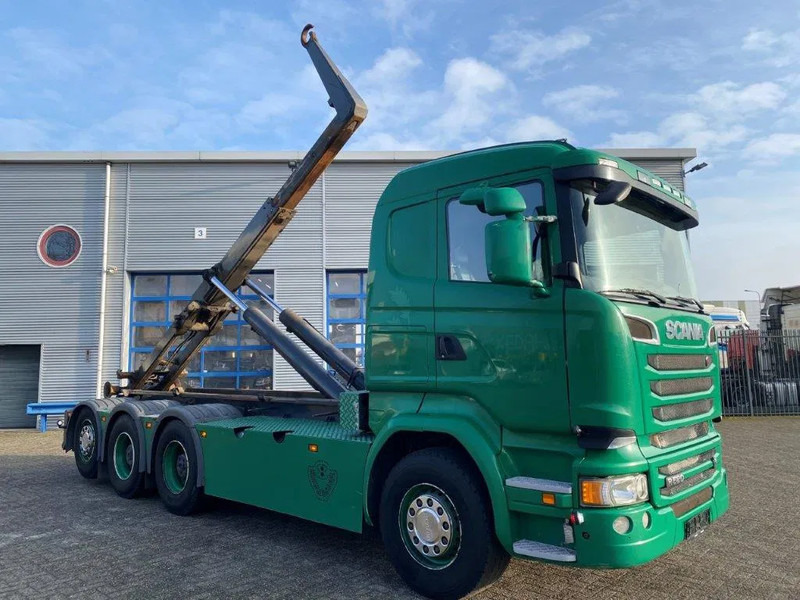 Scania R520 V8 / 8X4 / BIG AXLE / AJK HOOKLIFT 30TON / LIFT+LENKACHSE / NAVI / LEATHER / FULL-AIR / AUTOMATIC / EURO-6 / 2015 - Camión multibasculante: foto 2 Scania R520 V8 / 8X4 / BIG AXLE / AJK HOOKLIFT 30TON / LIFT+LENKACHSE / NAVI / LEATHER / FULL-AIR / AUTOMATIC / EURO-6 / 2015 - Camión multibasculante: foto 2