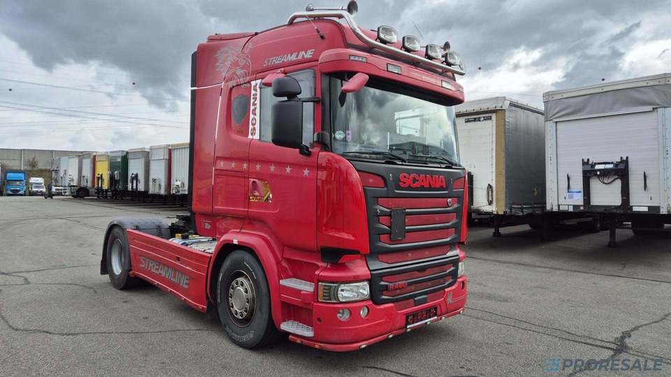 SCANIA R450 N320 HIGH LINE EURO 6 + HYDRAULIKA - Cabeza tractora: foto 1 SCANIA R450 N320 HIGH LINE EURO 6 + HYDRAULIKA - Cabeza tractora: foto 1