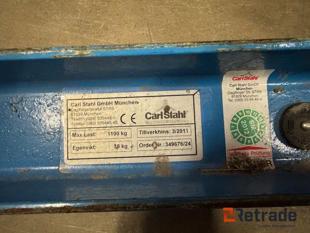 Lyftok CarlStahl 1100kg - Equipo de almacén: foto 5 Lyftok CarlStahl 1100kg - Equipo de almacén: foto 5