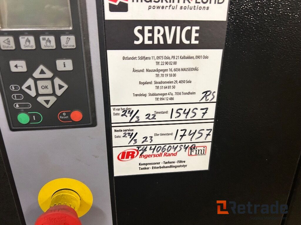 2015 Luft kompressor IR Ingersoll Rand IRN18K-CC-HV og 2012 Luftørker D24 0IN-A - Maquinaria industrial: foto 5 2015 Luft kompressor IR Ingersoll Rand IRN18K-CC-HV og 2012 Luftørker D24 0IN-A - Maquinaria industrial: foto 5