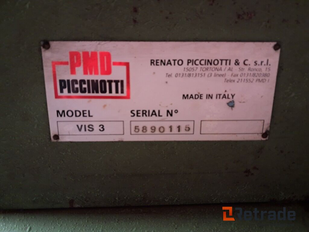 Maquinaria industrial Nittemaskine Pmd Piccinotti Vis 3 M. diverse matricer: foto 7