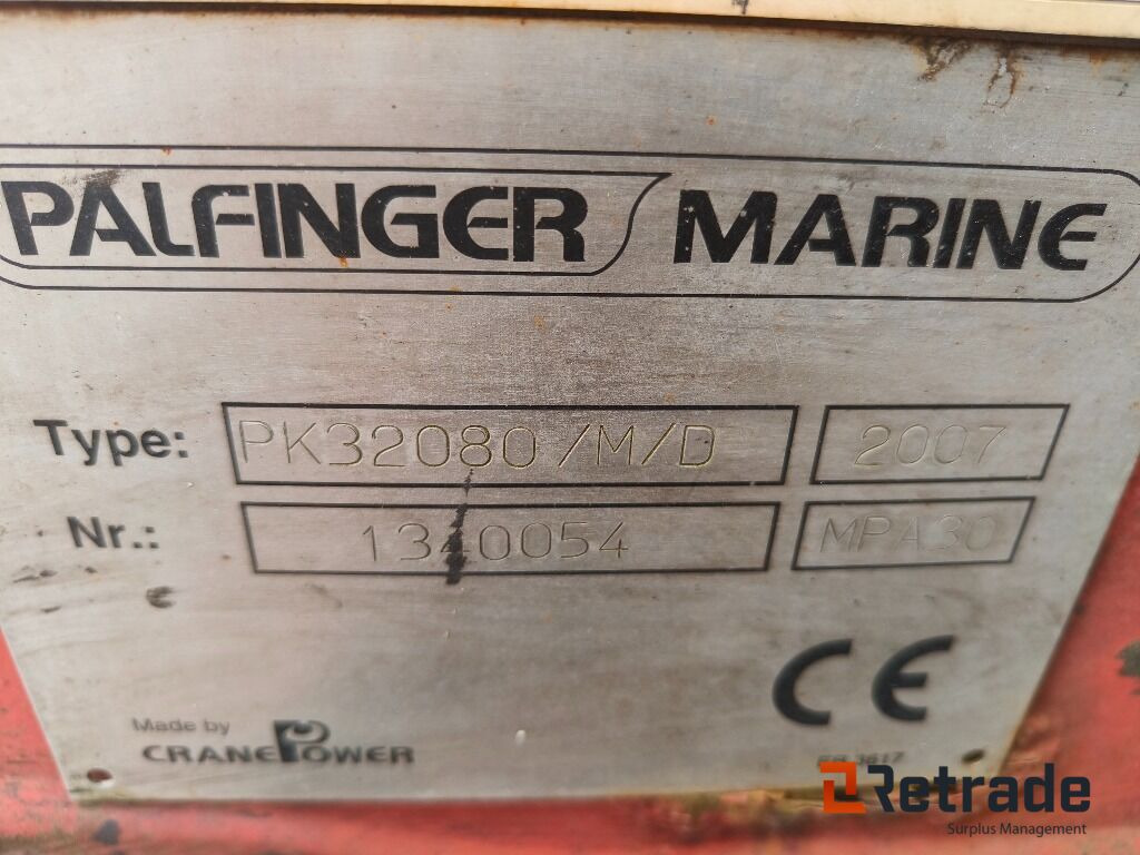 Palfinger PK32080, Rep/dele objekt. - Grúa para camión: foto 4 Palfinger PK32080, Rep/dele objekt. - Grúa para camión: foto 4