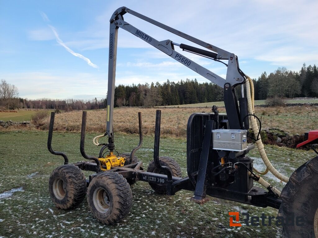 Skogsvagn Huggarvagn med kran Trejon Multiforest MF90 - Remolque forestal: foto 2 Skogsvagn Huggarvagn med kran Trejon Multiforest MF90 - Remolque forestal: foto 2