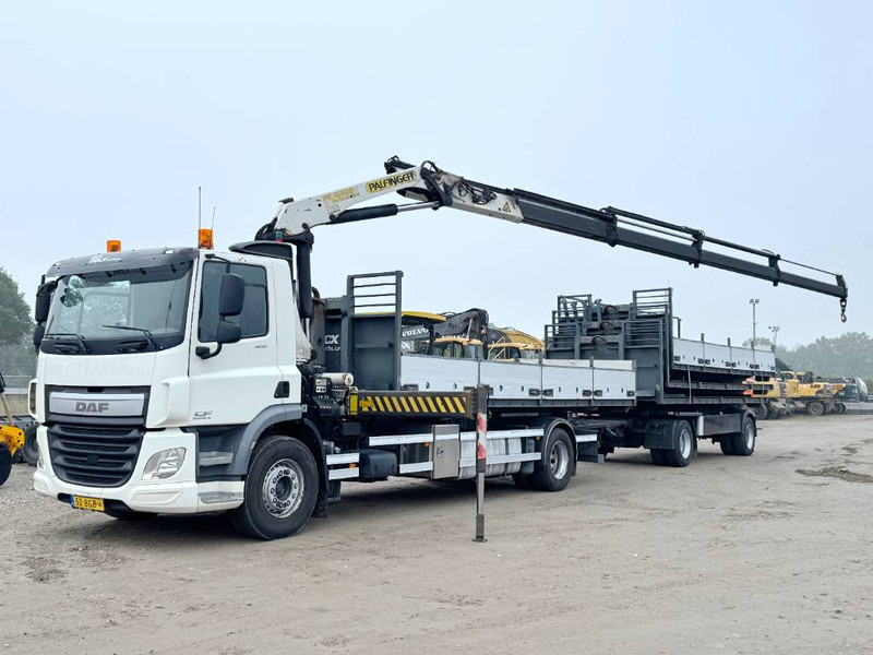 DAF CF400 + 17m Palfinger Crane / kran + Trailer - Camión multibasculante, Camión grúa: foto 2 DAF CF400 + 17m Palfinger Crane / kran + Trailer - Camión multibasculante, Camión grúa: foto 2