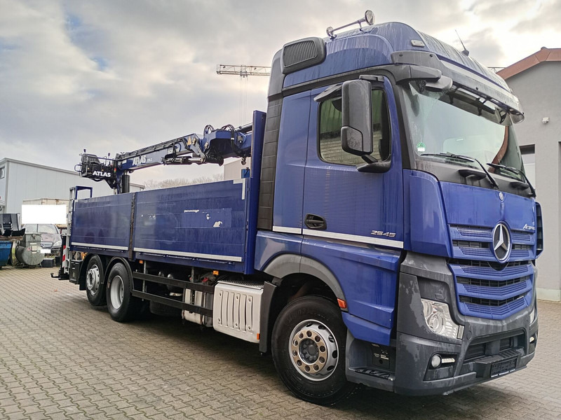 Mercedes-Benz 2545 mit Kran 6X2 Euro6 Atlas 170.2 10,8m Kran - Camión caja abierta, Camión grúa: foto 1 Mercedes-Benz 2545 mit Kran 6X2 Euro6 Atlas 170.2 10,8m Kran - Camión caja abierta, Camión grúa: foto 1