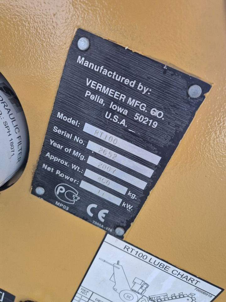 Leasing de VERMEER Vermeer RT 100 / Trench SAW / Mini Chain Excavator / IDE AL FOR Cables VERMEER Vermeer RT 100 / Trench SAW / Mini Chain Excavator / IDE AL FOR Cables: foto 15