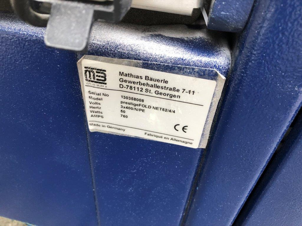 Plegadora de papel Mathias Bäuerle Prestige FoldNet 52-4-4-FSA-AM 52 buckle plate folding machine: foto 6