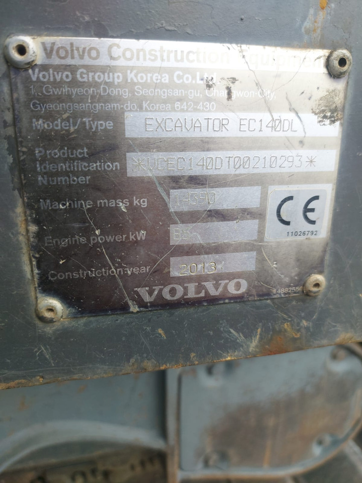 Excavadora de cadenas Volvo EC 140 DL: foto 17