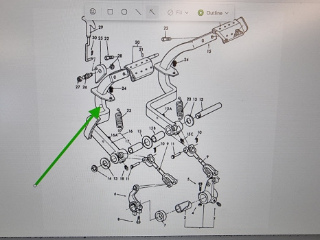 Ford 4610, 10 Series, Lp Cab Brake Pedal D4nn2n003c - Pedal para Tractor: foto 5 Ford 4610, 10 Series, Lp Cab Brake Pedal D4nn2n003c - Pedal para Tractor: foto 5