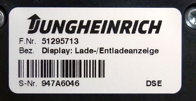 Jungheinrich 51295713 | Battery indicator sn. 947A6046 - Salpicadero para Equipo de manutención: foto 3 Jungheinrich 51295713 | Battery indicator sn. 947A6046 - Salpicadero para Equipo de manutención: foto 3