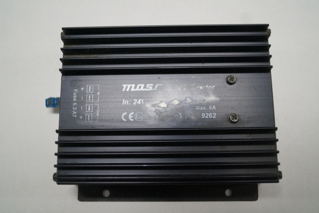 Mascot 9262 | Converter type 9262 24v DC in 12v DC out max 6A Converter type 9262 24v DC in 12v DC out max 6A - Sistema eléctrico para Equipo de manutención: foto 1 Mascot 9262 | Converter type 9262 24v DC in 12v DC out max 6A Converter type 9262 24v DC in 12v DC out max 6A - Sistema eléctrico para Equipo de manutención: foto 1