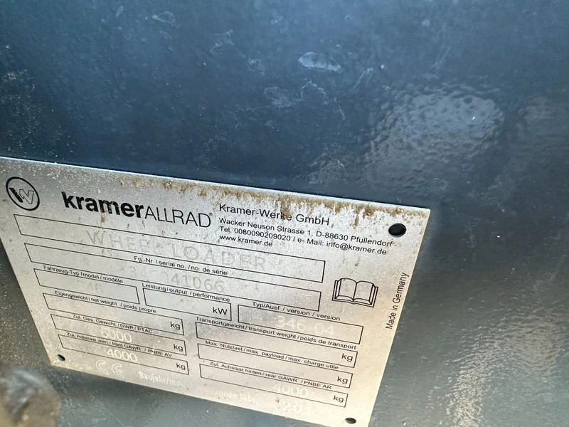 Cargadora de ruedas Kramer 850 / 346: foto 14