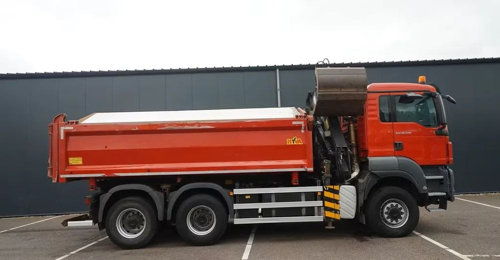 MAN TGS 28.400 / 6x6 / WYWROTKA 2-STRONNA Z HDS HMF 1643 Z2/ EURO 5 - Camión volquete: foto 4 MAN TGS 28.400 / 6x6 / WYWROTKA 2-STRONNA Z HDS HMF 1643 Z2/ EURO 5 - Camión volquete: foto 4