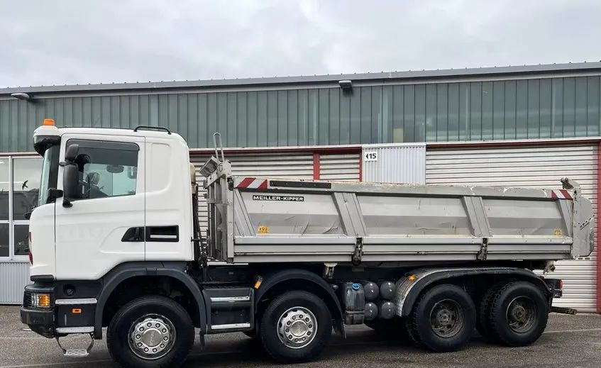 Scania G 450 8x4 | Meiller Bordmatik Wywrotka trójstronna | Retarder | 298.000 km!!!! | Euro 6 |1 właściciel - Camión volquete: foto 5 Scania G 450 8x4 | Meiller Bordmatik Wywrotka trójstronna | Retarder | 298.000 km!!!! | Euro 6 |1 właściciel - Camión volquete: foto 5
