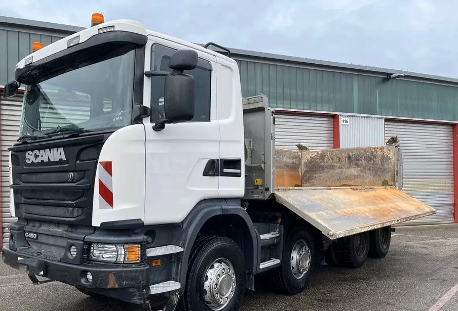 Scania G 450 8x4 | Meiller Bordmatik Wywrotka trójstronna | Retarder | 298.000 km!!!! | Euro 6 |1 właściciel - Camión volquete: foto 4 Scania G 450 8x4 | Meiller Bordmatik Wywrotka trójstronna | Retarder | 298.000 km!!!! | Euro 6 |1 właściciel - Camión volquete: foto 4