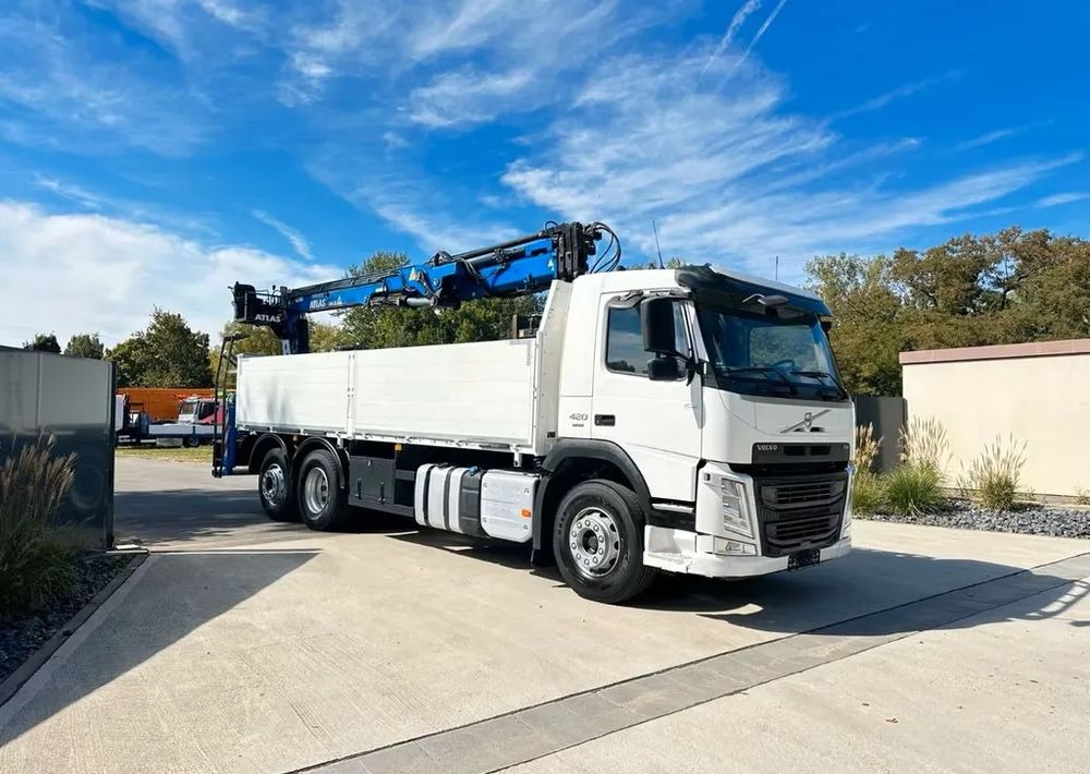 Volvo FM420 6x2 | HDS Atlas AK 186-3 z przestrzenią ładunkową | Euro6 |238 000 km - Camión caja abierta, Camión grúa: foto 1 Volvo FM420 6x2 | HDS Atlas AK 186-3 z przestrzenią ładunkową | Euro6 |238 000 km - Camión caja abierta, Camión grúa: foto 1