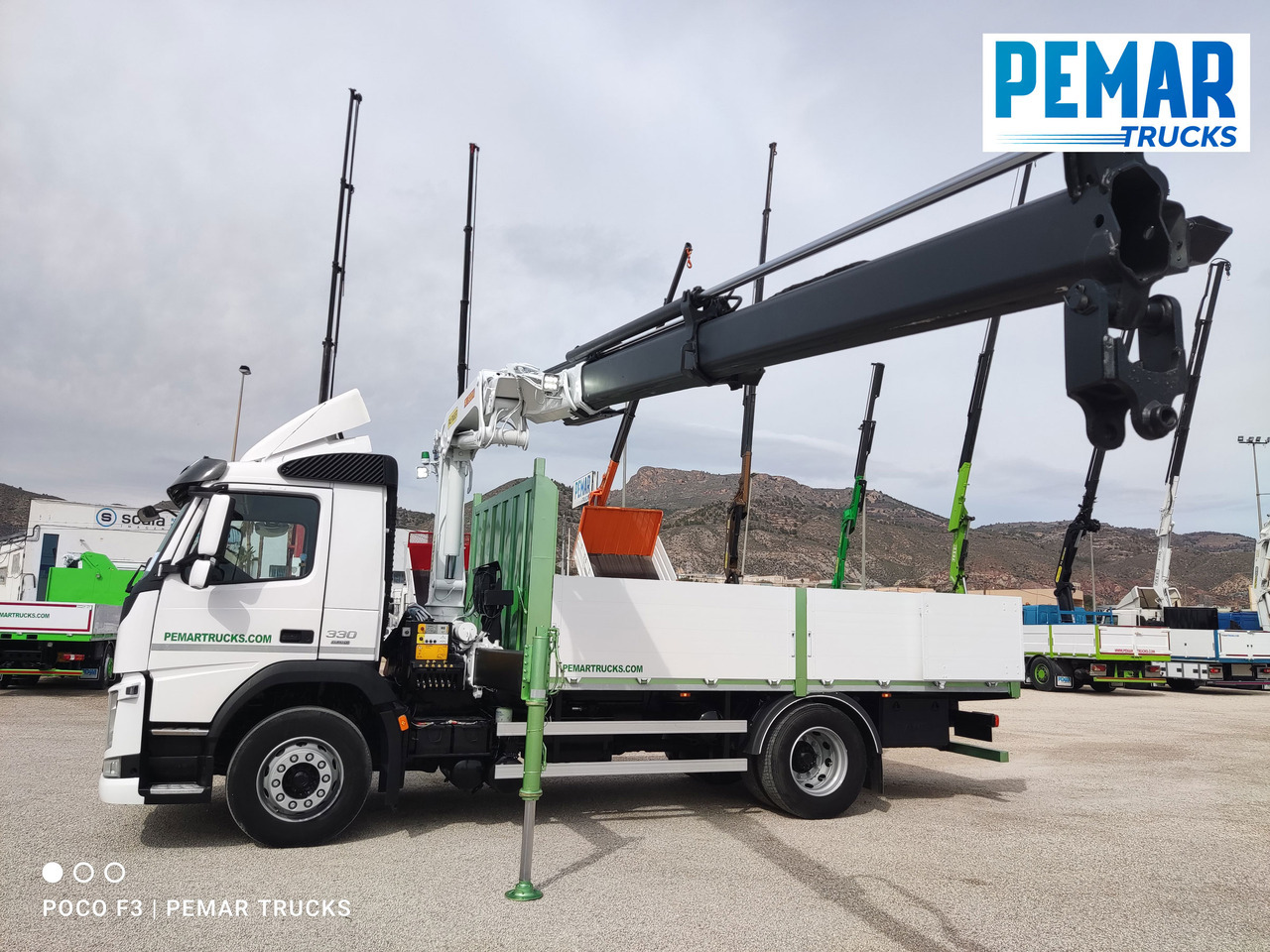 Camión caja abierta, Camión grúa VOLVO FM 330 4X2 GRUA CAJA FIJA: foto 23