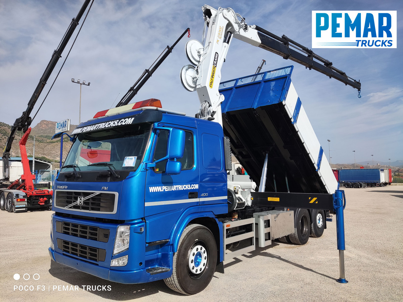 VOLVO FM 400 6X2 GRUA PALFINGER PK 23002 BASCULANTE - Camión volquete, Camión grúa: foto 1 VOLVO FM 400 6X2 GRUA PALFINGER PK 23002 BASCULANTE - Camión volquete, Camión grúa: foto 1