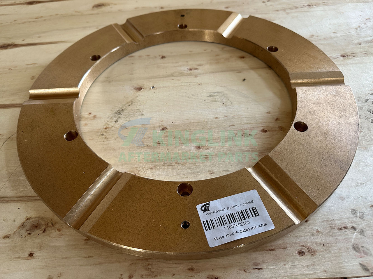 KINGLINK Copper Alloy Upper Thrust Bearing 1057602103 For HP200 Cone Crusher - Piezas de recambio para Maquinaria de construcción: foto 1 KINGLINK Copper Alloy Upper Thrust Bearing 1057602103 For HP200 Cone Crusher - Piezas de recambio para Maquinaria de construcción: foto 1