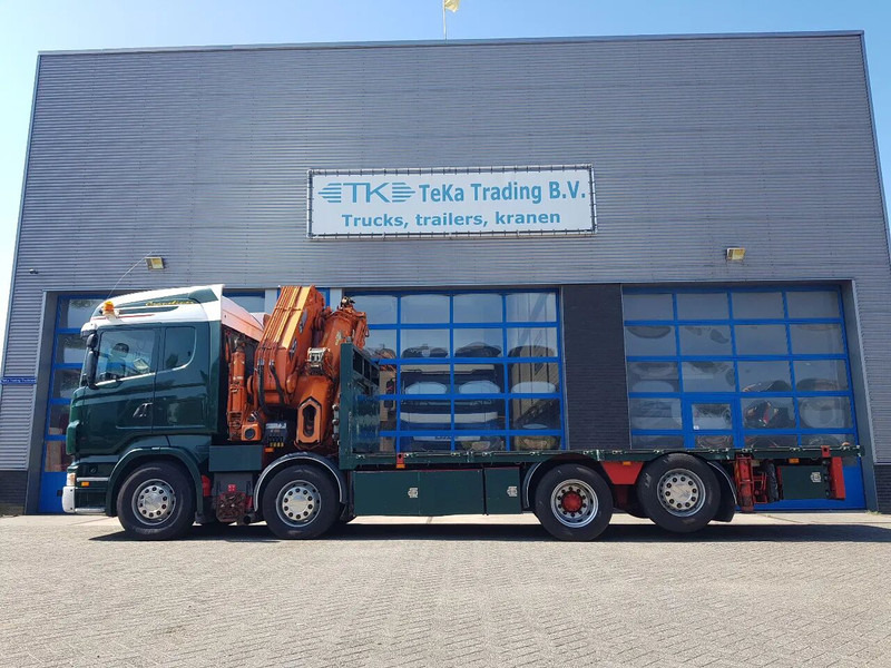 Scania R420 8x2 HIAB 800E-7 Hipro 80 ton/meter Winch Retarder - Camión caja abierta, Camión grúa: foto 5 Scania R420 8x2 HIAB 800E-7 Hipro 80 ton/meter Winch Retarder - Camión caja abierta, Camión grúa: foto 5