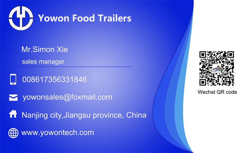 Remolque venta ambulante para transporte de alimentos nuevo YOWON European standard food trailer with CE certificate: foto 9