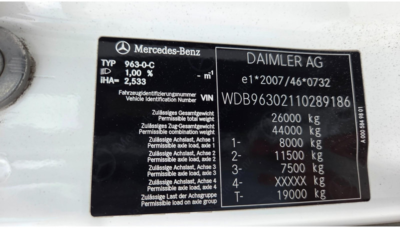 Camión multibasculante Mercedes-Benz Actros 2543 6X2*4: foto 11 Camión multibasculante Mercedes-Benz Actros 2543 6X2*4: foto 11