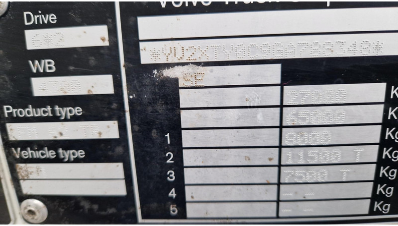 Leasing de Volvo FM460 6X2*4 chassis Volvo FM460 6X2*4 chassis: foto 7