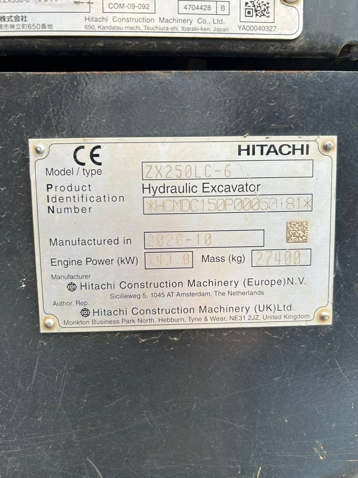 Hitachi ZX 250 LC-6 (Under Preparation / GPS Prepared) - Excavadora de cadenas: foto 2 Hitachi ZX 250 LC-6 (Under Preparation / GPS Prepared) - Excavadora de cadenas: foto 2