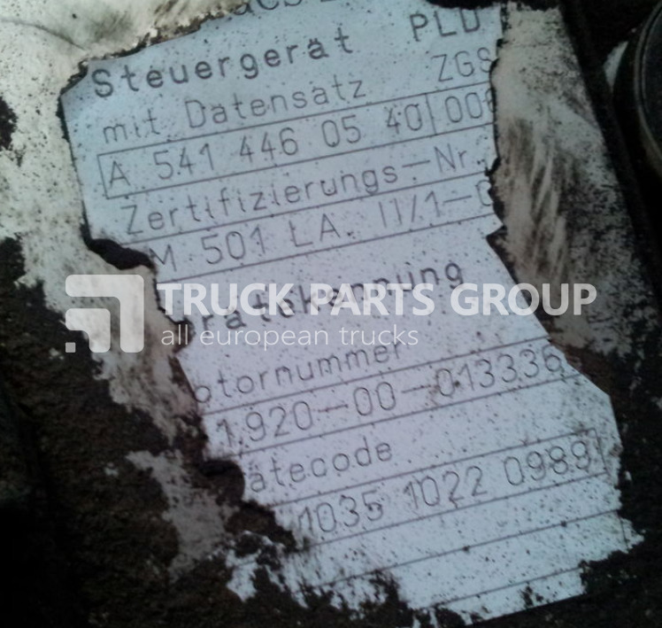 Unidad de control para Camión MERCEDES-BENZ Actros engine computer PLD, EDC, ECU, MR control unit, Steuerger control unit: foto 12 Unidad de control para Camión MERCEDES-BENZ Actros engine computer PLD, EDC, ECU, MR control unit, Steuerger control unit: foto 12