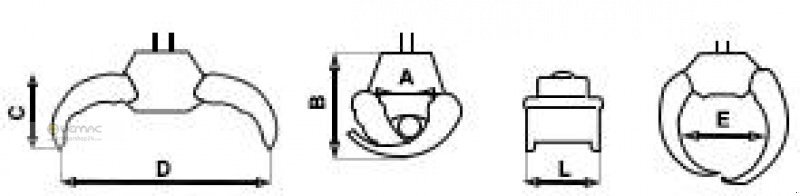 Pinza de manipulación para Maquinaria forestal nuevo Vemac Rotator Drehmotor Holzzange Forstzange Forstgreifer Greifer: foto 7 Pinza de manipulación para Maquinaria forestal nuevo Vemac Rotator Drehmotor Holzzange Forstzange Forstgreifer Greifer: foto 7